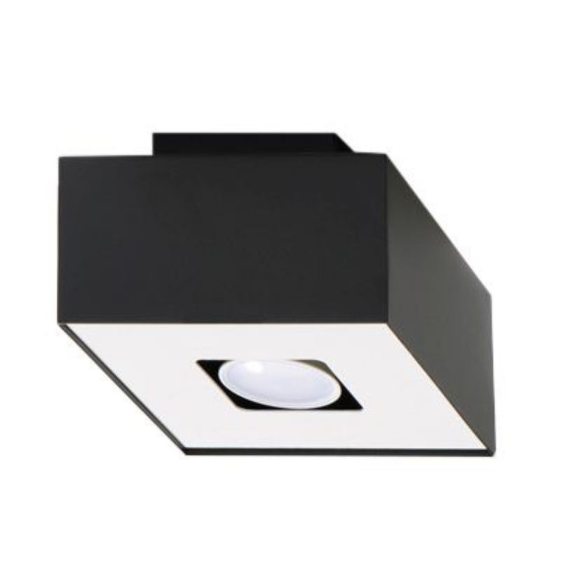Plafond Sollux Lighting MONO 1 mat-sort 1 stk.