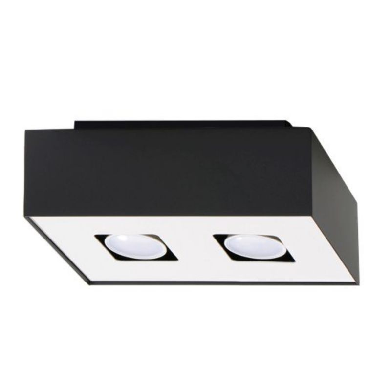 Plafond Sollux Lighting MONO 2 sort 1 stk.