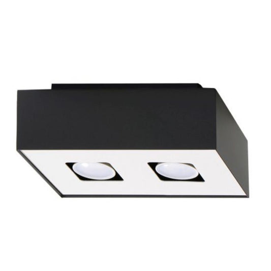 Plafond Sollux Lighting MONO 2 sort 1 stk.