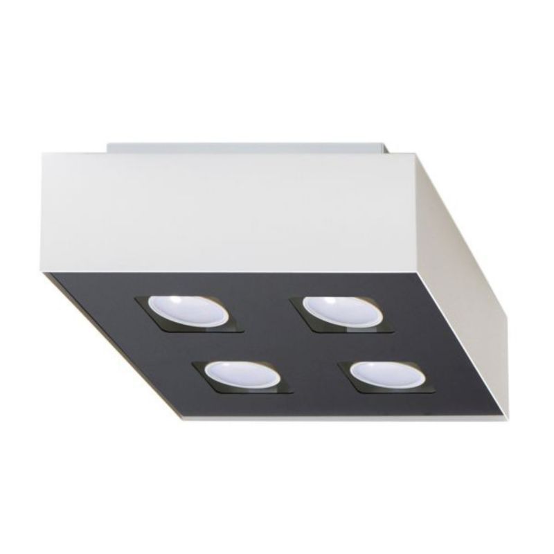 Plafond Sollux Lighting MONO 4 hvid 1 stk.