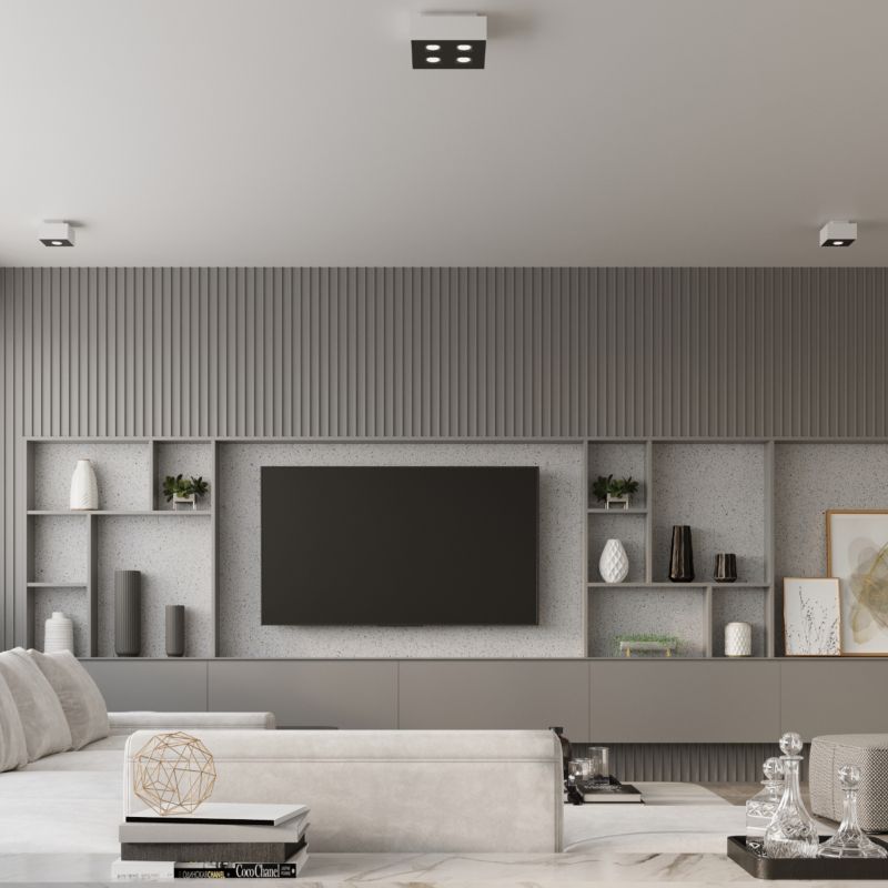 Plafond Sollux Lighting MONO 4 hvid 1 stk.