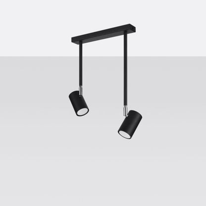 Plafond Sollux Lighting NORANO 2 mat-sort 1 stk.