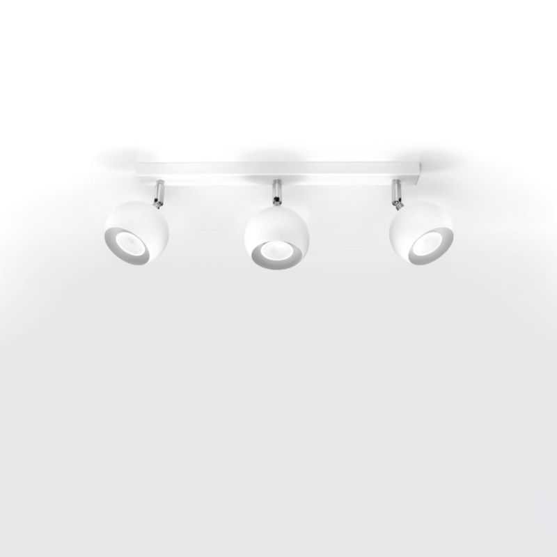 Plafond Sollux Lighting OCULARE 3 hvid 1 stk.