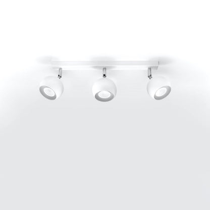 Plafond Sollux Lighting OCULARE 3 hvid 1 stk.