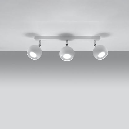 Plafond Sollux Lighting OCULARE 3 hvid 1 stk.