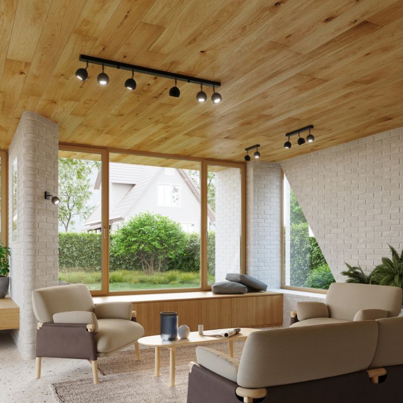 Plafond Sollux Lighting OCULARE 3 sort 1 stk.