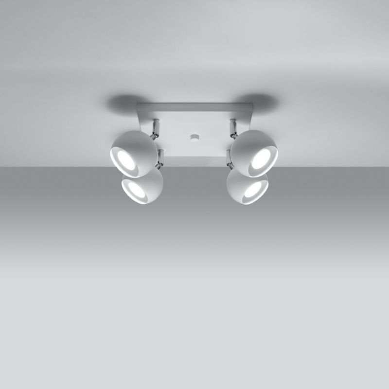 Plafond Sollux Lighting OCULARE 4 hvid 1 stk.