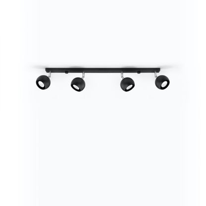 Plafond Sollux Lighting OCULARE 4L mat-sort 1 stk.