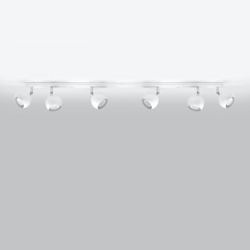 Plafond Sollux Lighting OCULARE 6L hvid 1 stk.