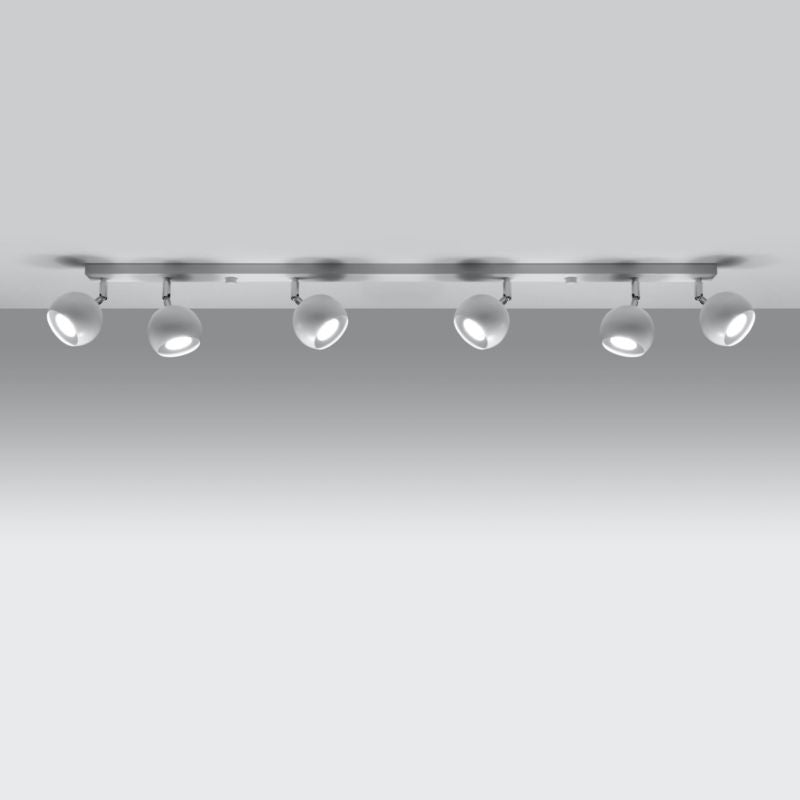 Plafond Sollux Lighting OCULARE 6L hvid 1 stk.