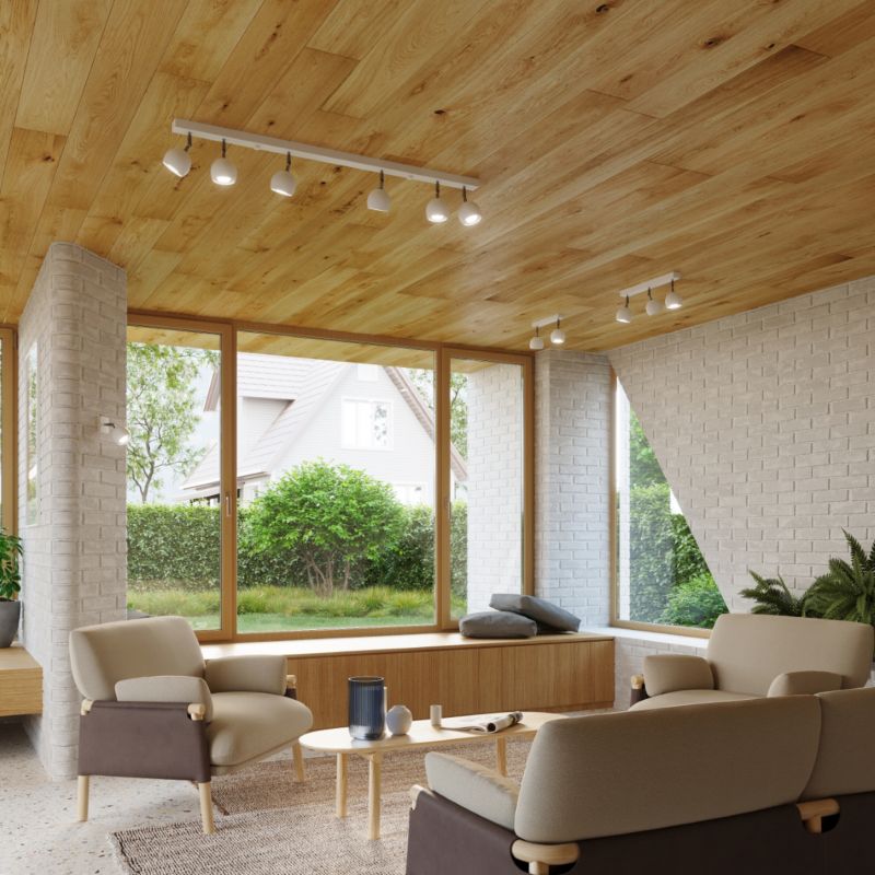 Plafond Sollux Lighting OCULARE 6L hvid 1 stk.