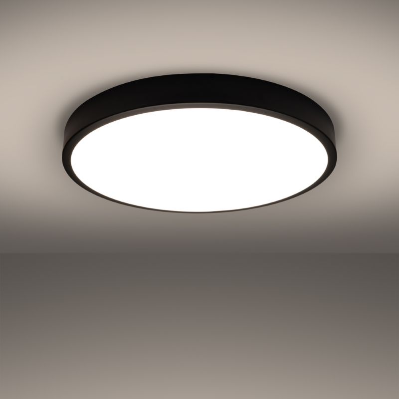 Plafond Sollux Lighting ONYX 60 sort LED 3000K 1 stk.
