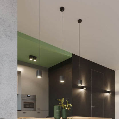 Plafond Sollux Lighting ORBIS 2 mat-sort 1 stk.