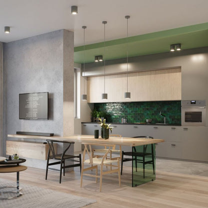 Plafond Sollux Lighting ORBIS 2 grå 1 stk.