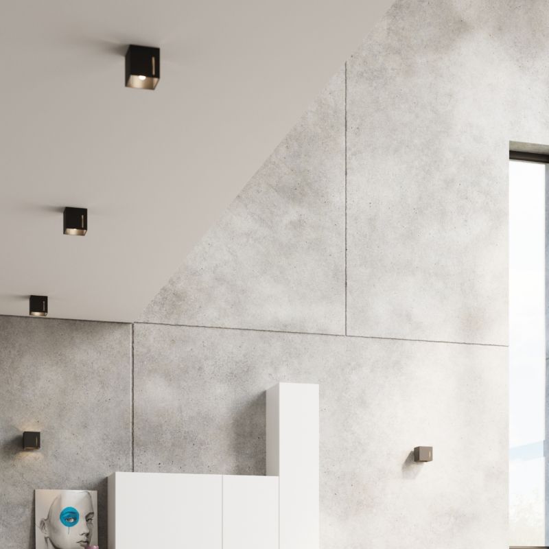 Plafond Sollux Lighting PIXAR mat-sort 1 stk.