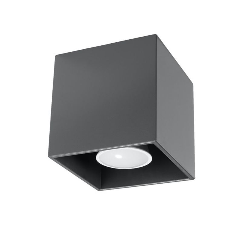 Plafond Sollux Lighting QUAD 1 antracit 1 stk.