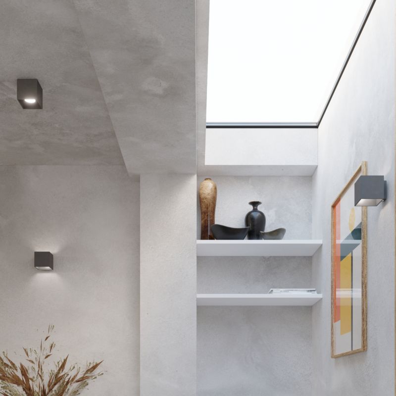 Plafond Sollux Lighting QUAD 1 antracit 1 stk.