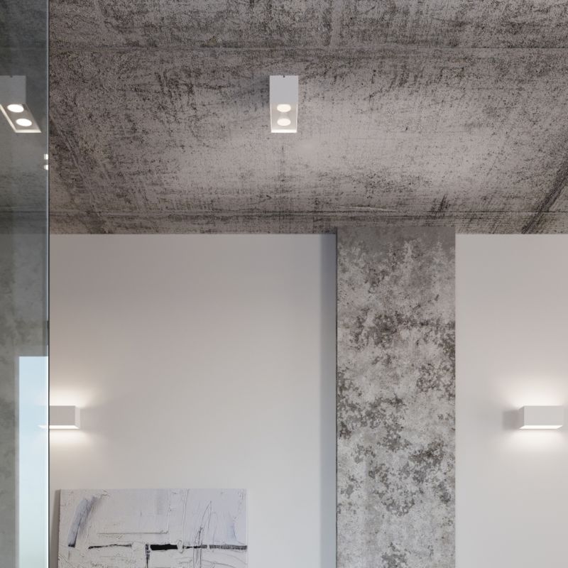 Plafond Sollux Lighting QUAD MAXI hvid 1 stk.