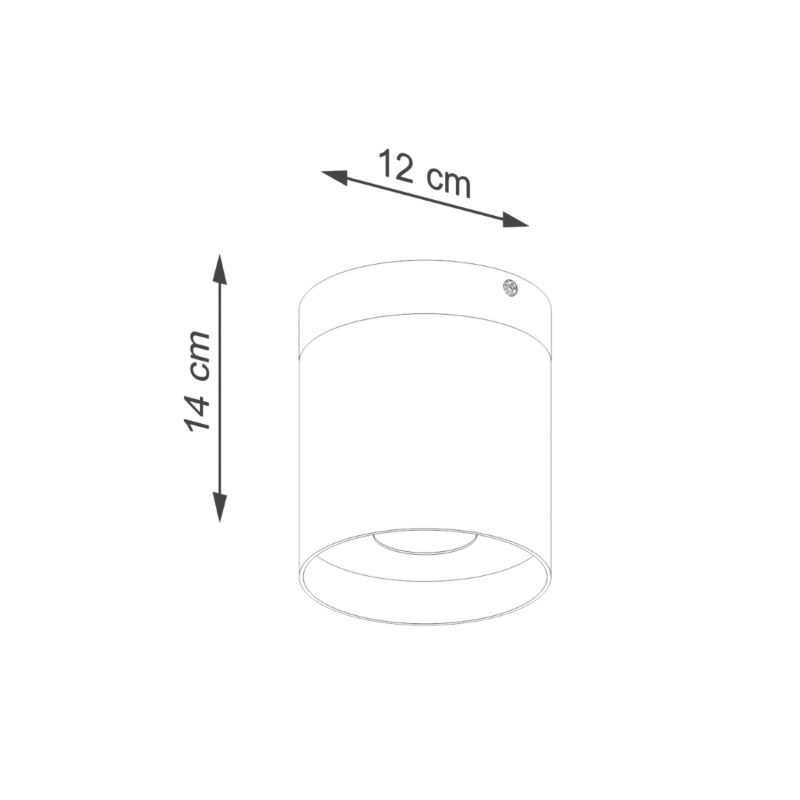 Sollux Lighting RIF plafondlampe sort 1 stk.