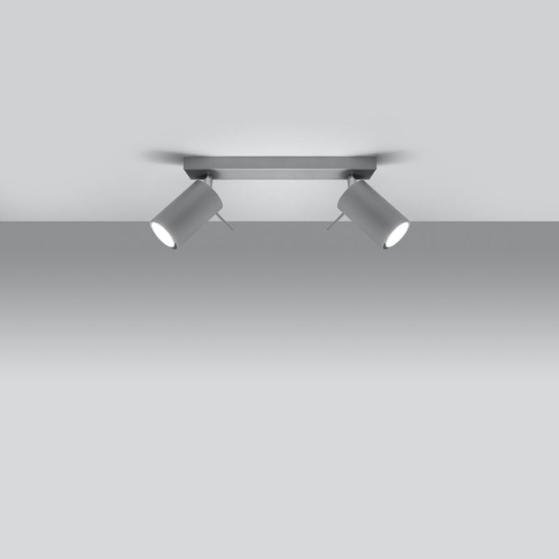 Plafond Sollux Lighting RING 2 grå 1 stk.