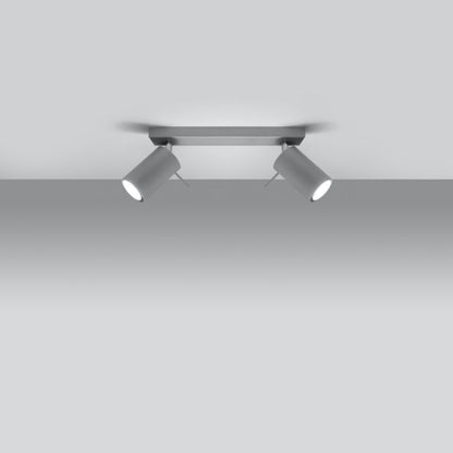 Plafond Sollux Lighting RING 2 grå 1 stk.