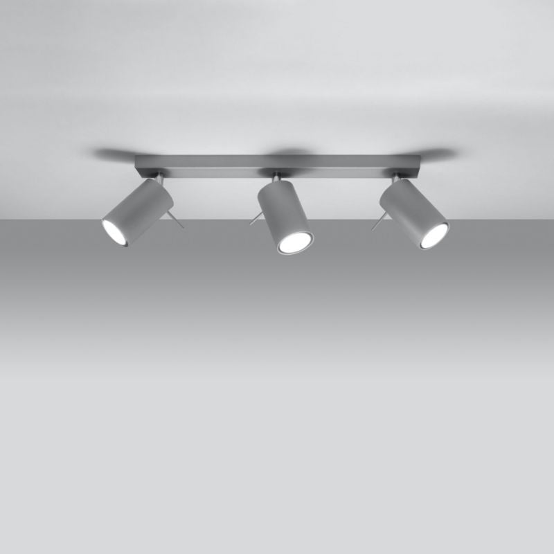 Plafond Sollux Lighting RING 3 grå 1 stk.