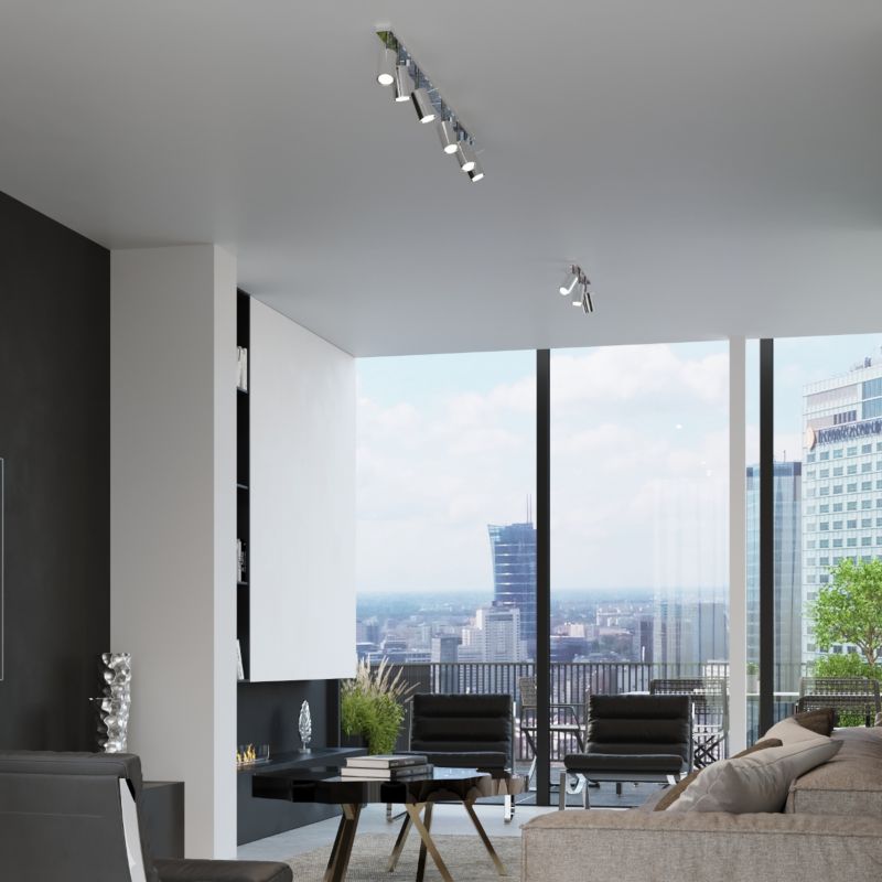 Plafond Sollux Lighting RING 4L krom 1 stk.