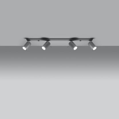 Plafond Sollux Lighting RING 4L grå 1 stk.