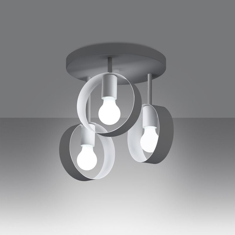 Plafond Sollux Lighting TITRAN 3 hvid 1 stk.