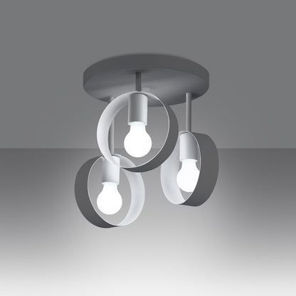 Plafond Sollux Lighting TITRAN 3 hvid 1 stk.