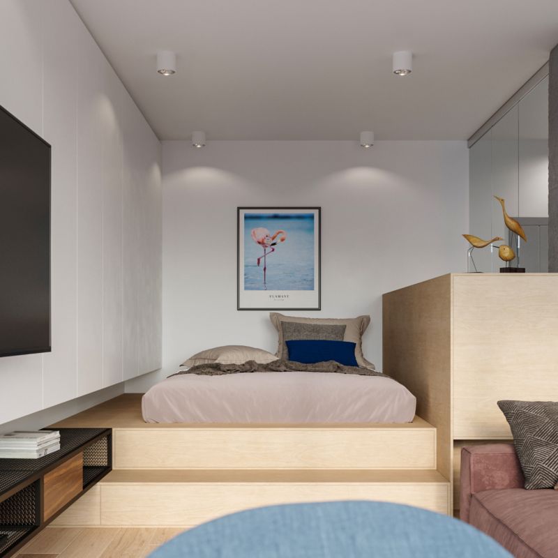 Plafond Sollux Lighting TIUBE hvid 1 stk.