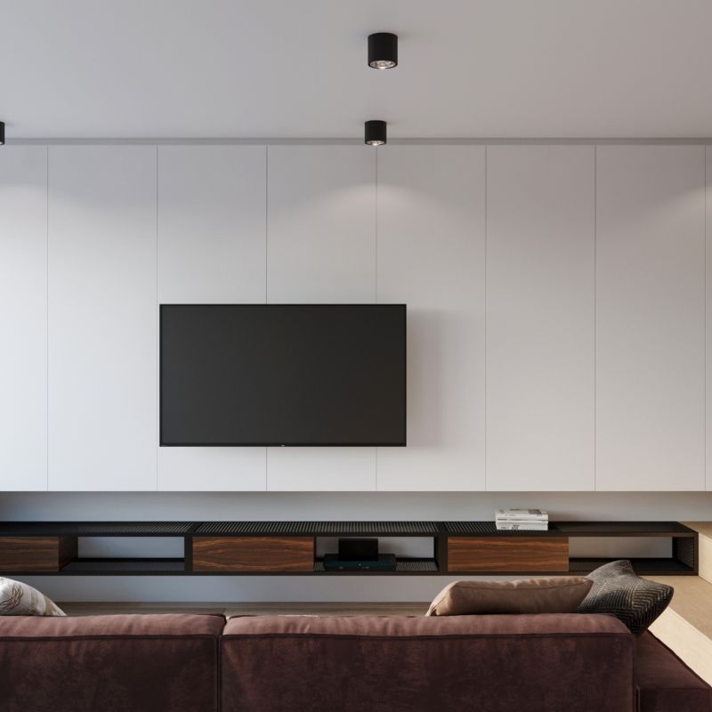 Plafond Sollux Lighting TIUBE sort 1 stk.