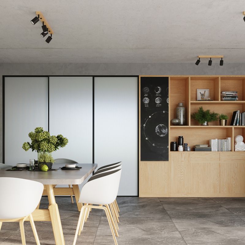 Plafond Sollux Lighting VERDO 3L mat-sort 1 stk.