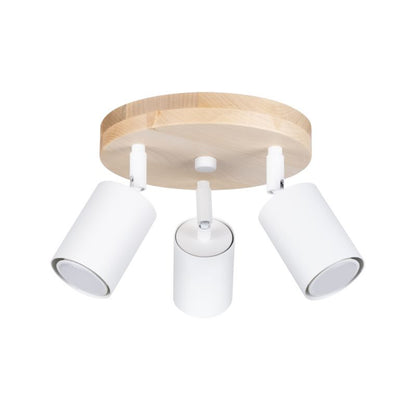 Plafond Sollux Lighting VERDO 3P hvid 1 stk.