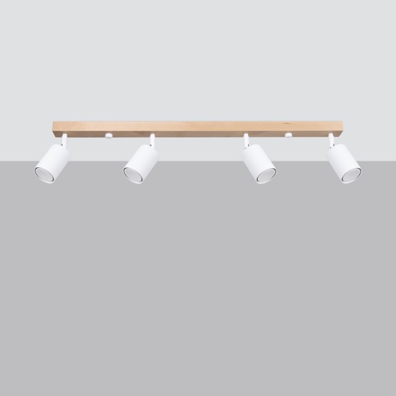 Plafond Sollux Lighting VERDO 4 hvid 1 stk.