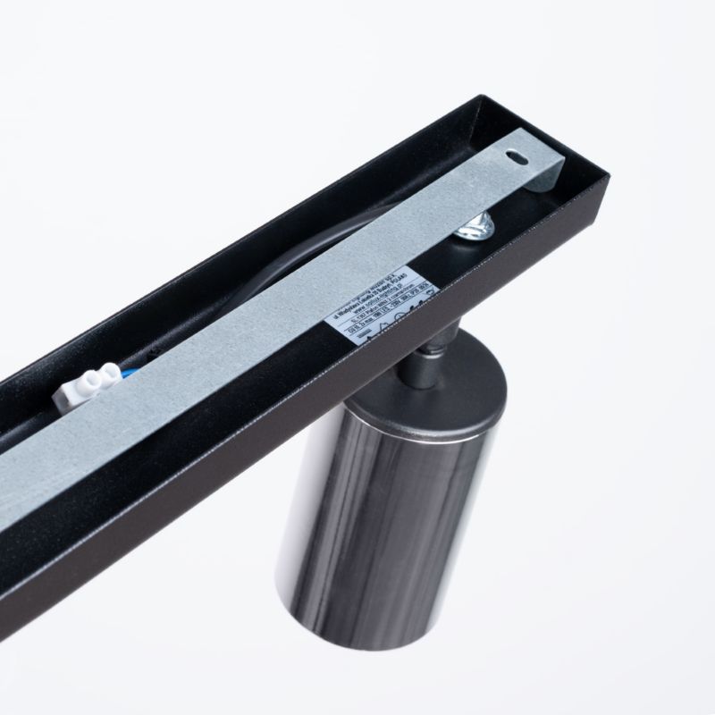 Plafond Sollux Lighting WINX 2 mat-sort/krom 1 stk.