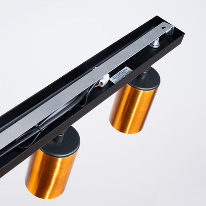 Plafond Sollux Lighting WINX 3 sort/kobber 1 stk.