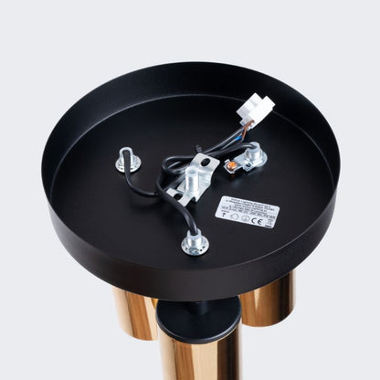 Plafond Sollux Lighting WINX 3P sort/guld 1 stk.