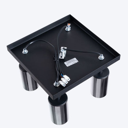 Plafond Sollux Lighting WINX 4 sort/krom 1 stk.