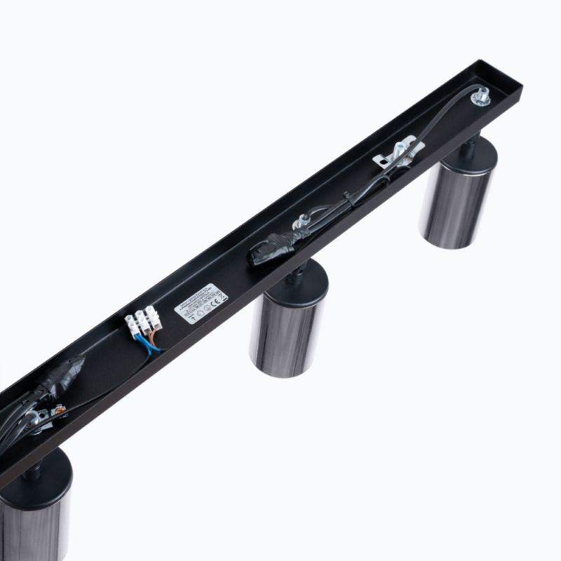 Plafond Sollux Lighting WINX 4L sort/krom 1 stk.