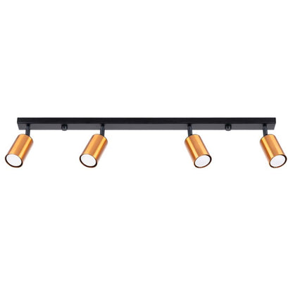 Plafond Sollux Lighting WINX 4L sort/kobber 1 stk.