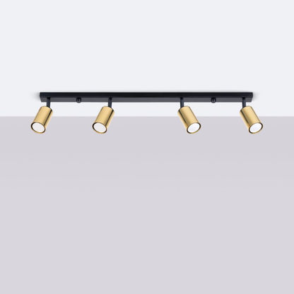 Plafond Sollux Lighting WINX 4L sort/guld 1 stk.
