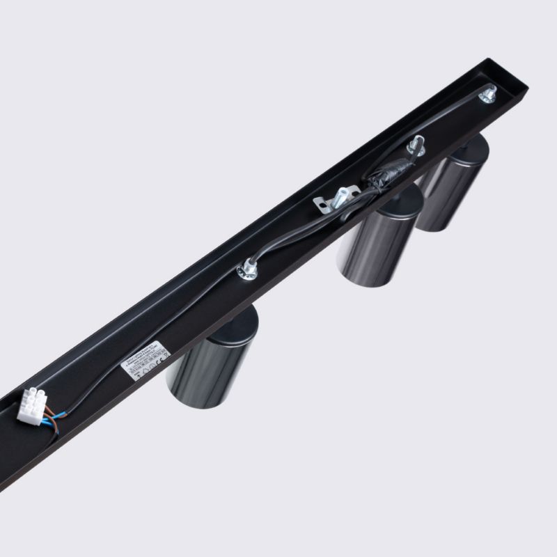 Plafond Sollux Lighting WINX 6L sort/krom 1 stk.