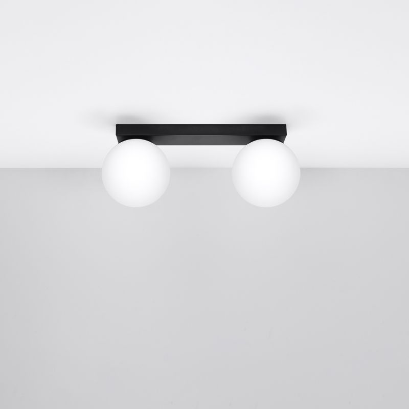 Plafond Sollux Lighting YOLI 2 sort 1 stk.