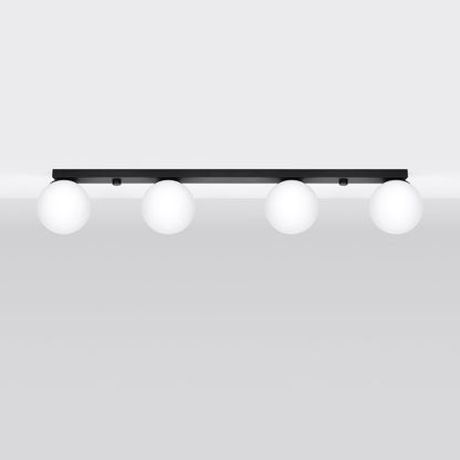 Plafond Sollux Lighting YOLI 4 sort 1 stk.