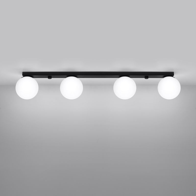 Plafond Sollux Lighting YOLI 4 sort 1 stk.