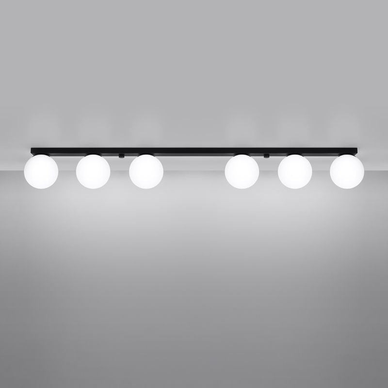 Sollux Lighting YOLI 6 sort plafondel, 1 stk.