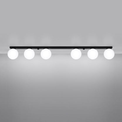 Sollux Lighting YOLI 6 sort plafondel, 1 stk.