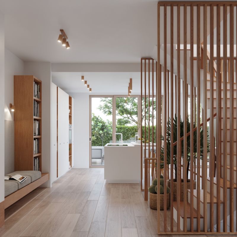 Plafond Sollux Lighting ZEKE 2 egetræ 1 stk.