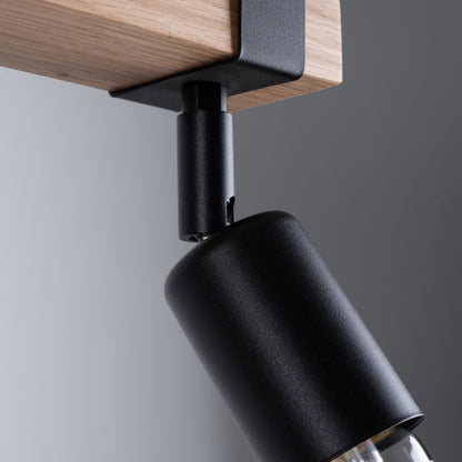 Plafond Sollux Lighting ZUCA 2 sort 1 stk.